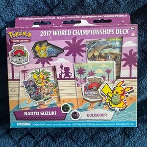 New Sealed Mint Pokémon TCG 2017 World Championships Deck Naoto Suzuki Golisodor